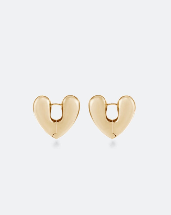 HEART HOOPS GOLD, SMALL