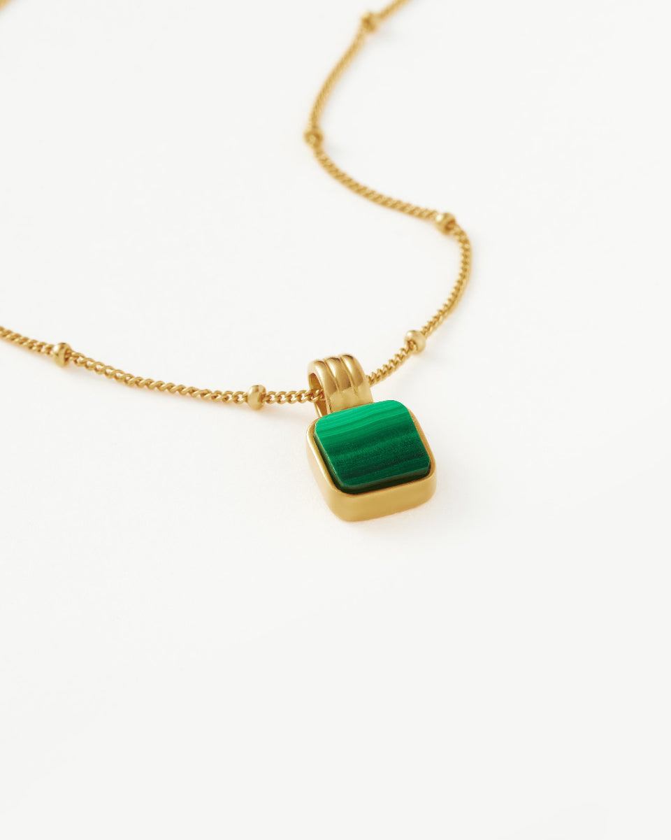 MISSOMA LUCY WILLIAMS SQUARE MALACHITE NECKLACE – Liebstayn