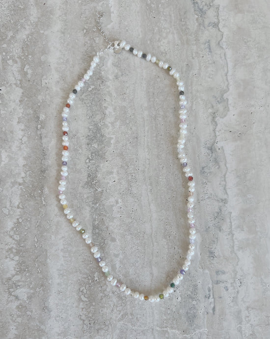 PEARLS AND RAINBOWS NECKLACE