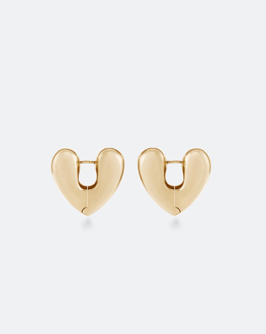 heart hoops gold small annika inez