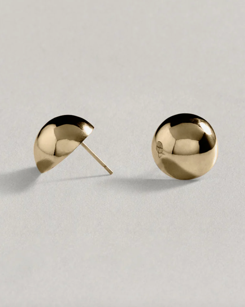 HEMISPHERE EARRINGS SMALL GOLD