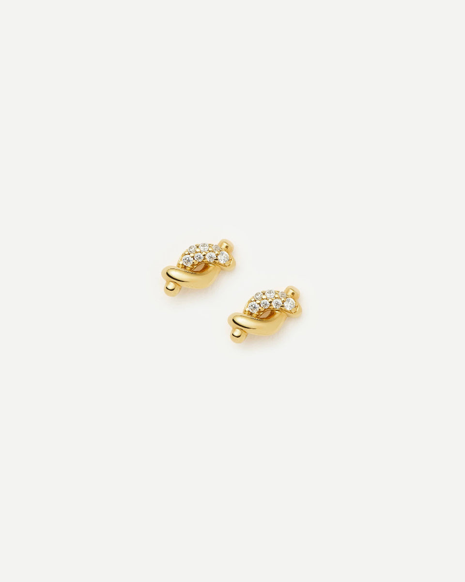 MISSOMA MOLTON SNOW STUD EARRINGS