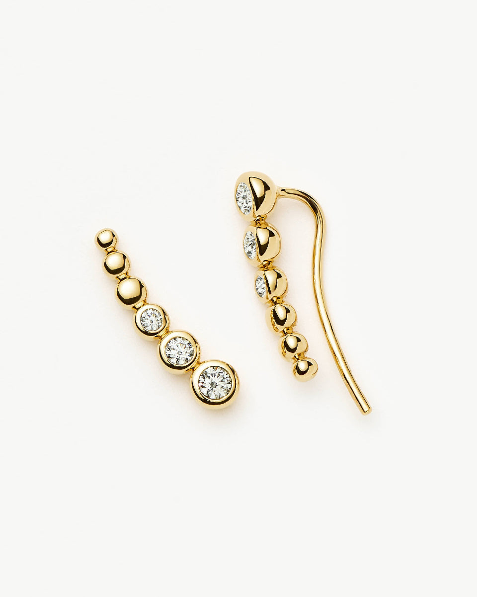 Missoma Climber Stud earrings gold