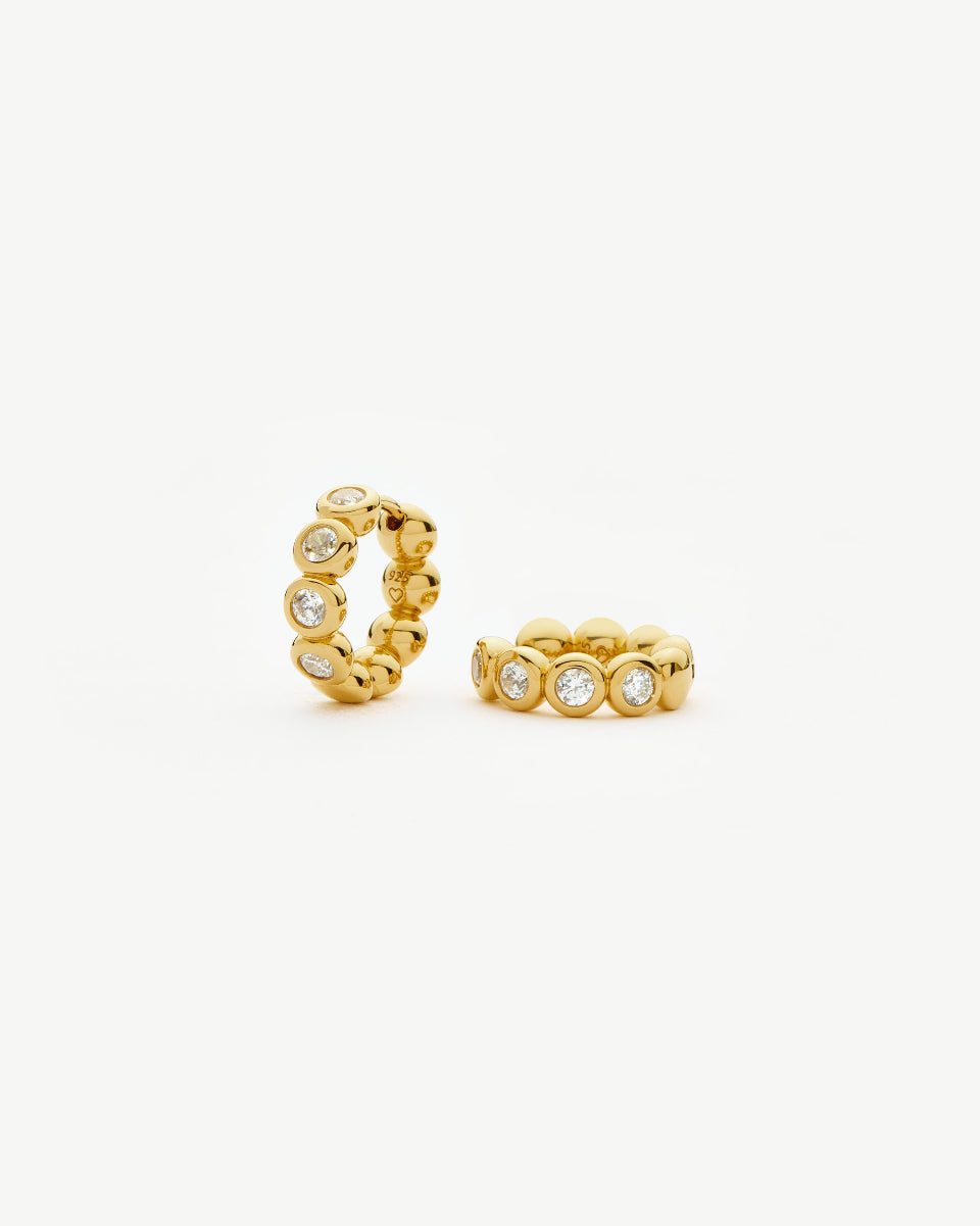 Missoma Tennis small hoops earrings