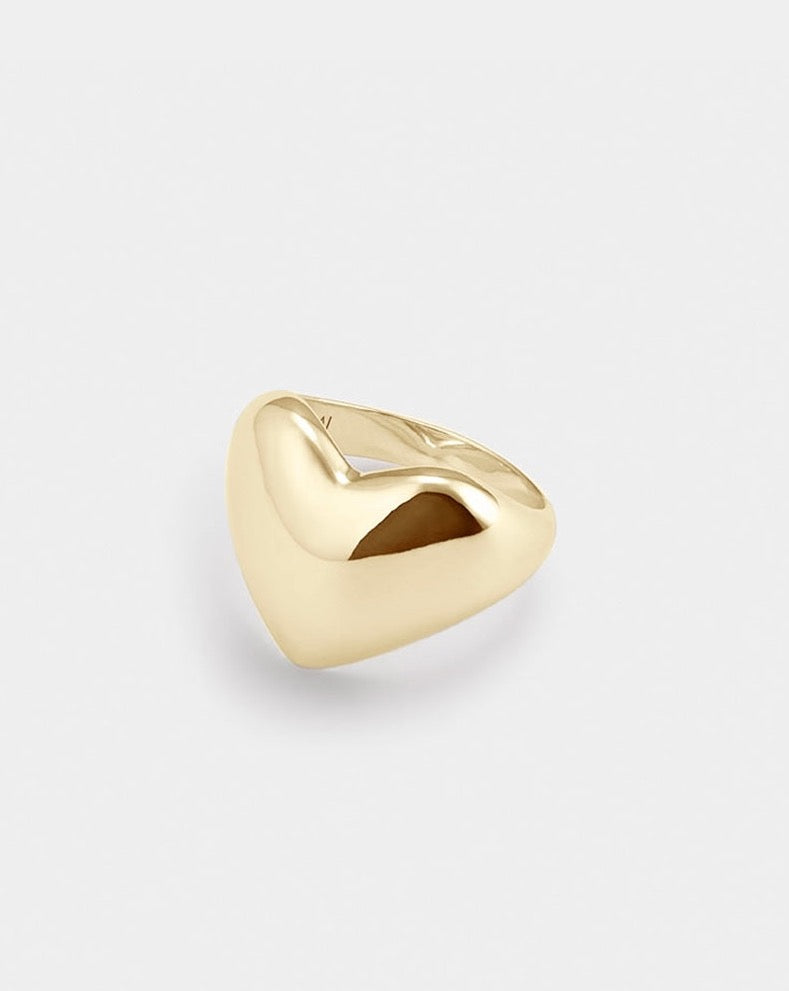 Load image into Gallery viewer, HEART RING GOLD
