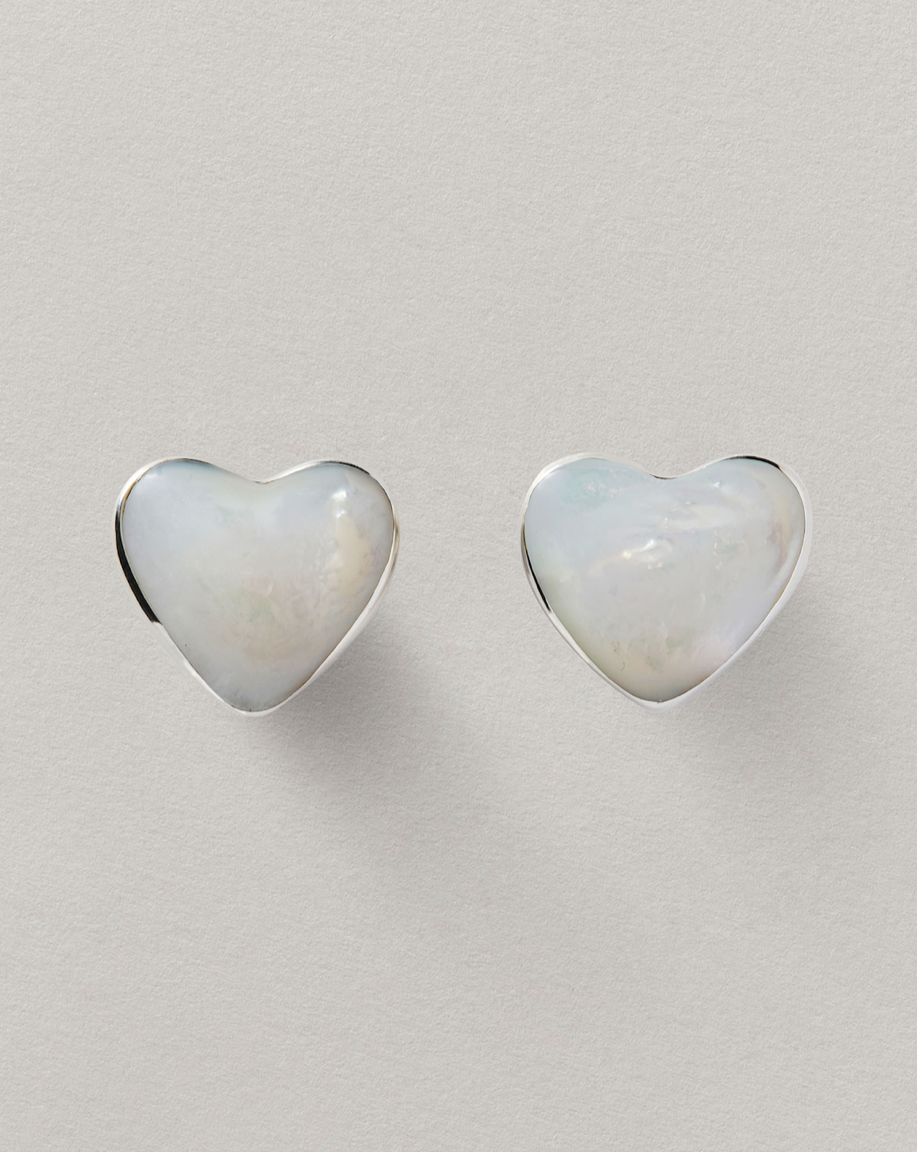 heart mother of pearl earrings annika inez