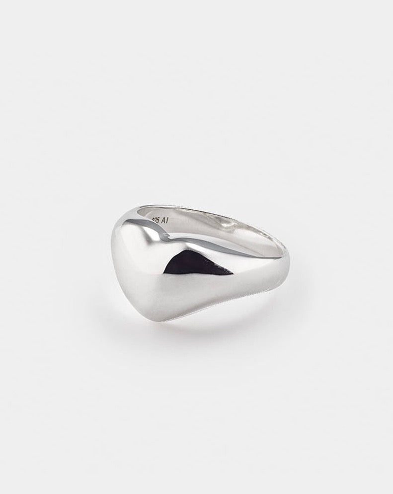 annika inez heart ring silver