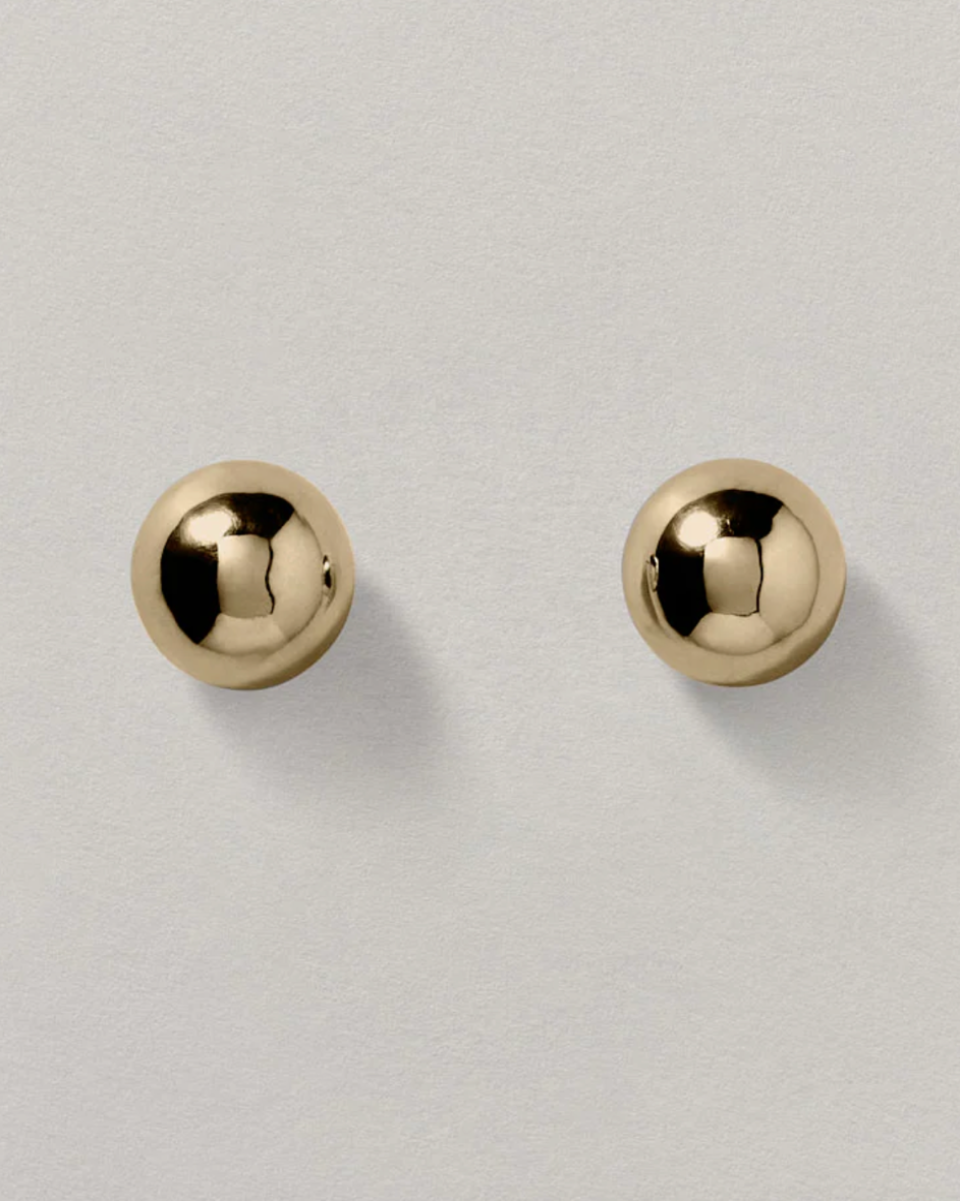 HEMISPHERE EARRINGS SMALL GOLD