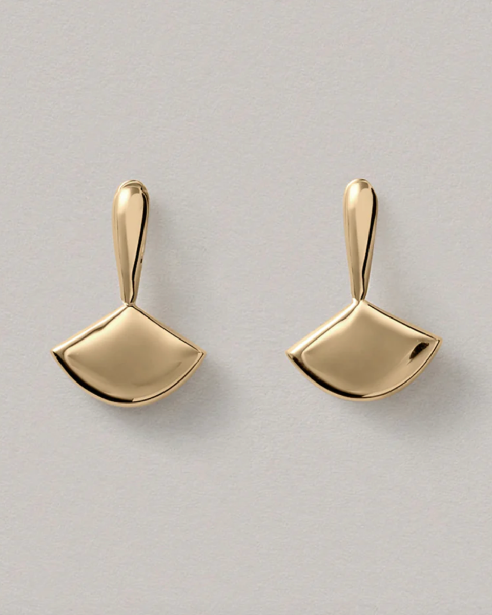 small fan drop earrings annika inez