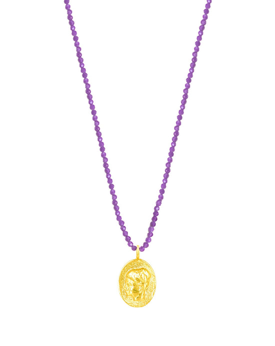 Load image into Gallery viewer, HYGIEIA PURPLE NECKLACE
